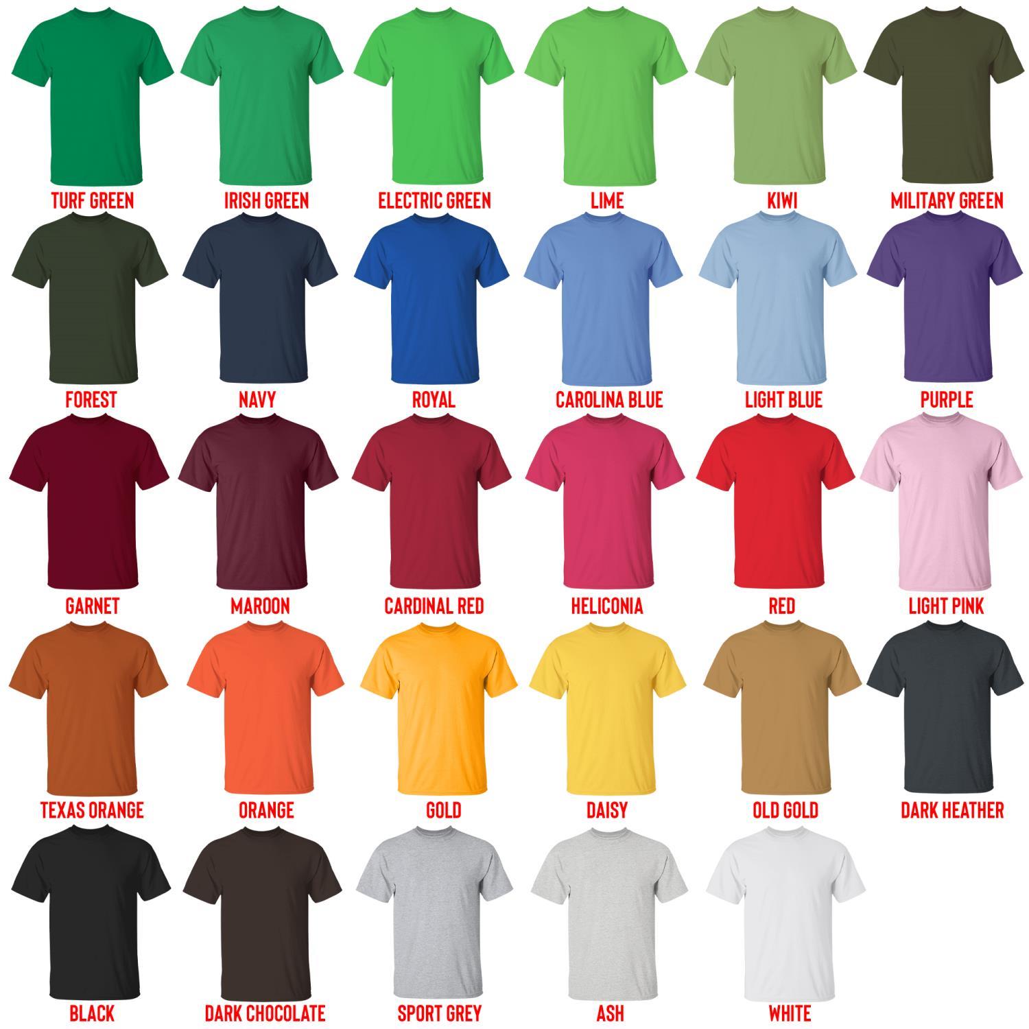 t shirt color chart - Dentist Gifts