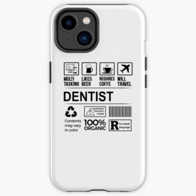 Dentist Multitasking Coffee Travel Humor Iphone Case