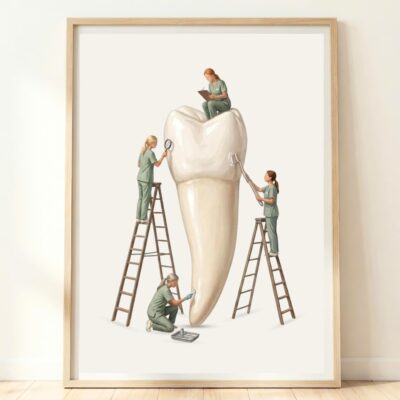 Dentist Artistic Dental Decor Wall Art