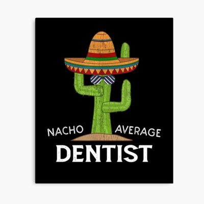 Funny Dentist Cactus Dad Husband Poster