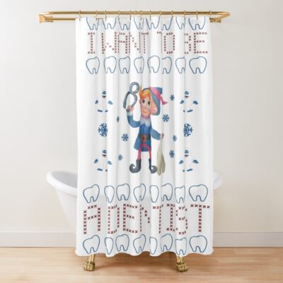 Hermey The Elf Future Dentist Shower Curtain